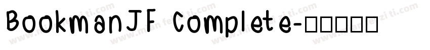BookmanJF Complete字体转换